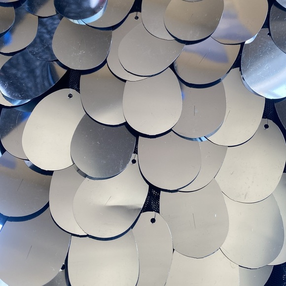 Milly Sequin Classic maxi skirt Milly Silver Paillette sparkle bling swiftie - Picture 7 of 14